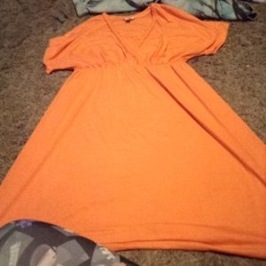 Simple orange dress